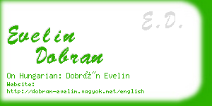 evelin dobran business card